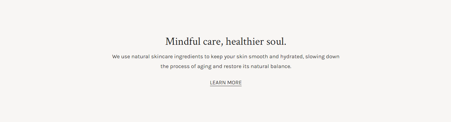 An example of a rich text section in Zest theme